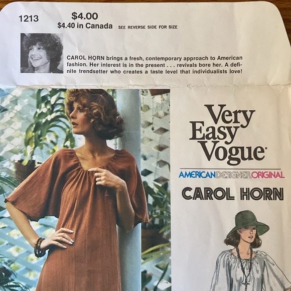 VTG ‘70s Vogue Carol Horn UNCUT Pattern - Picture 5 of 7
